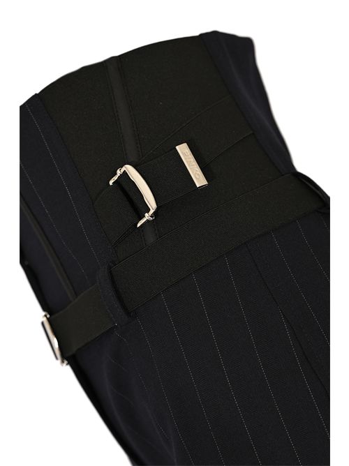 Pantaloni bustier Piadina in lana poly gessata PINKO | 105654 A2QYEZ1